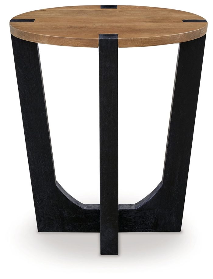 Hanneforth - Brown - Round End Table - Image 4