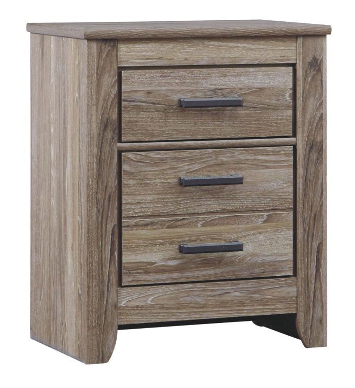 Zelen - Warm Gray - Two Drawer Night Stand - Image 3