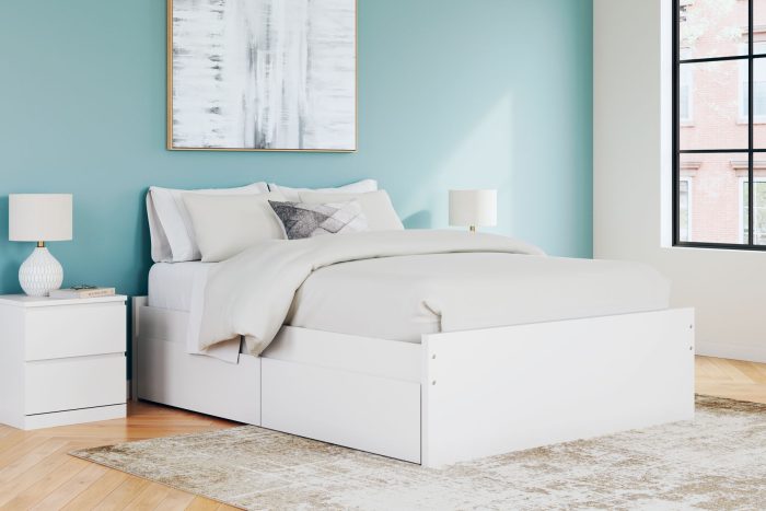 Onita - White - Queen Platform Bed With 2 Side Storage - Image 2