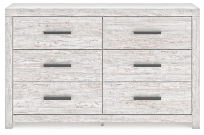 Cayboni - Whitewash - Six Drawer Dresser - Image 3