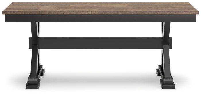Wildenauer - Brown / Black - Large Dining Room Bench - Image 4