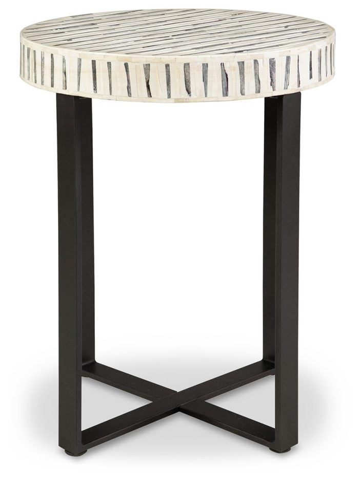Crewridge - Black / Cream - Accent Table - Image 2