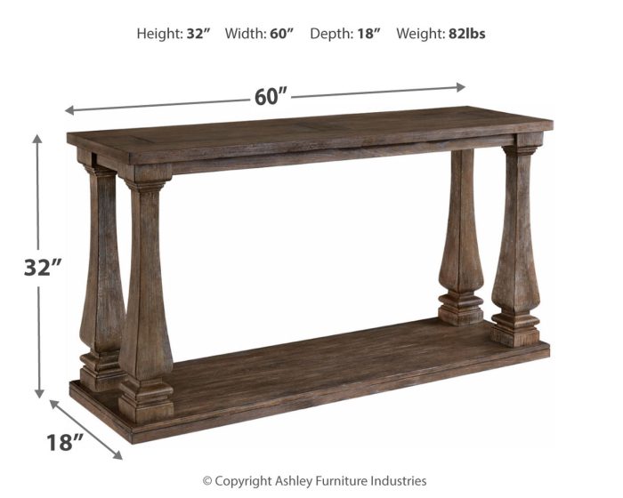 Johnelle - Gray - Sofa Table - Image 2