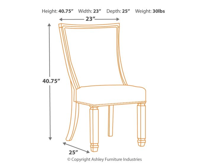 Bolanburg - Brown / Beige - Dining UPH Side Chair (Set of 2) - Lattice Back - Image 3