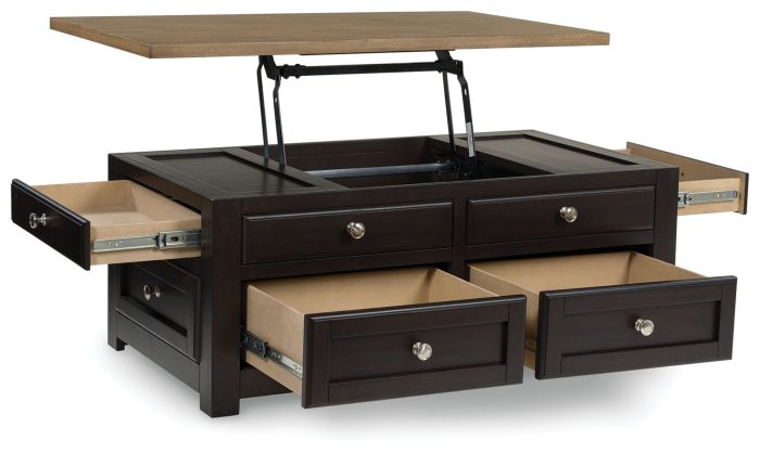 Drazmine - Brown - Lift Top Cocktail Table - Image 3
