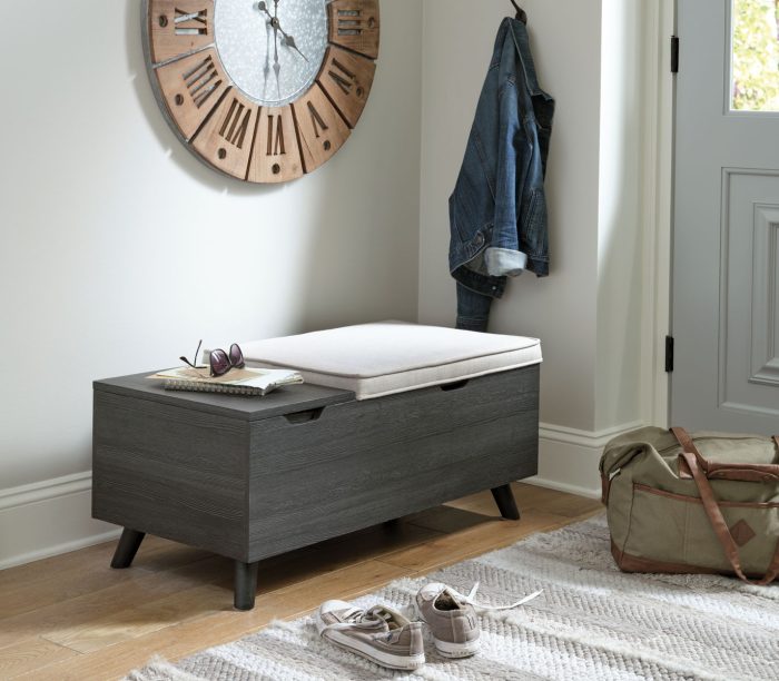 Yarlow - Dark Gray - Storage Bench - Image 2