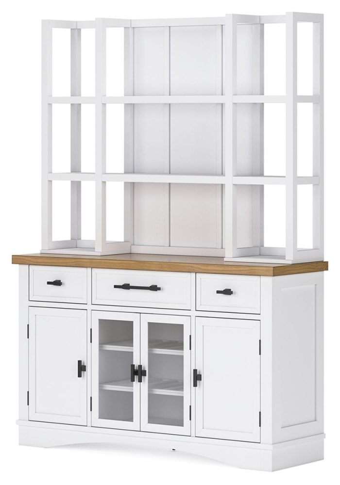 Ashbryn - White / Natural - Dining Server And Hutch - Image 3