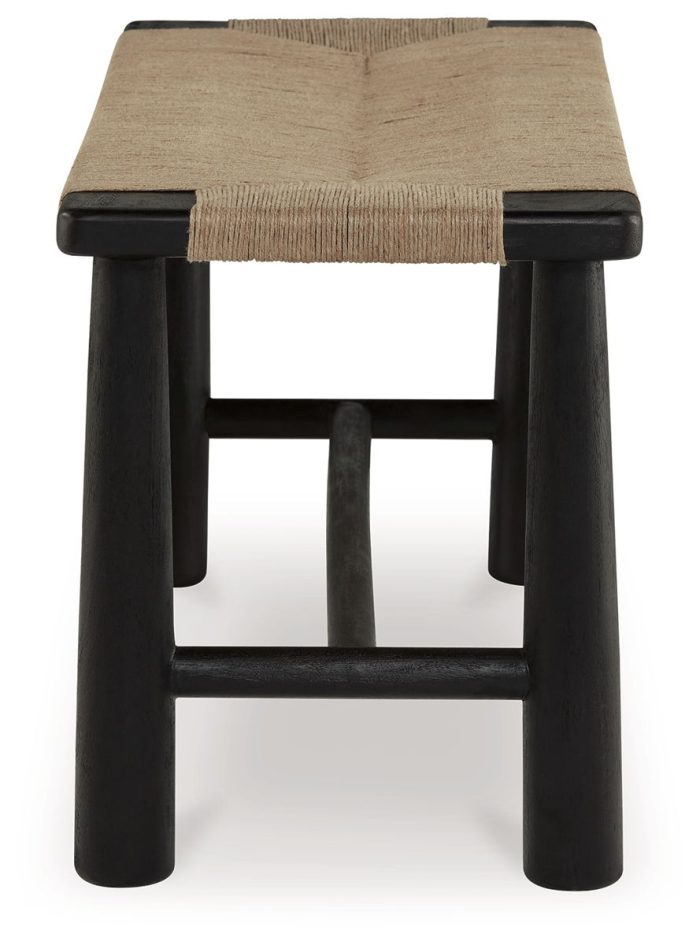 Acerman - Black / Natural - Accent Bench - Image 4