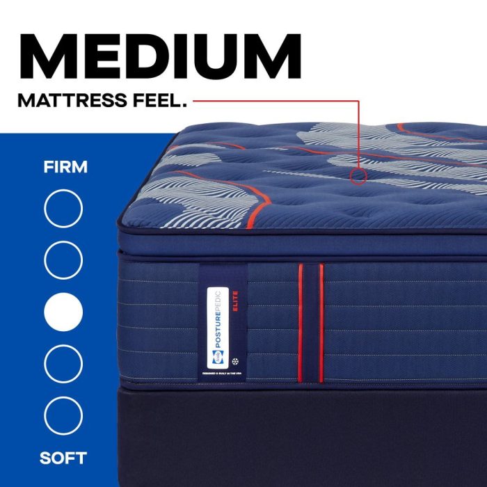 Posturepedic Elite - Brenham II Euro Pillow Top Medium Mattress - Image 2