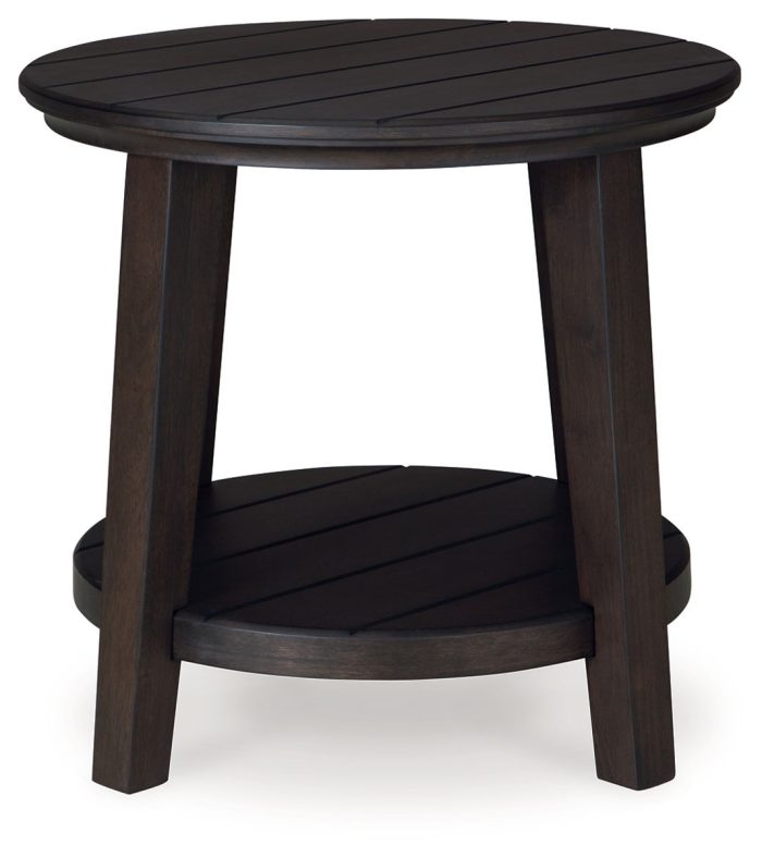 Celamar - Dark Brown - Round End Table - Image 3