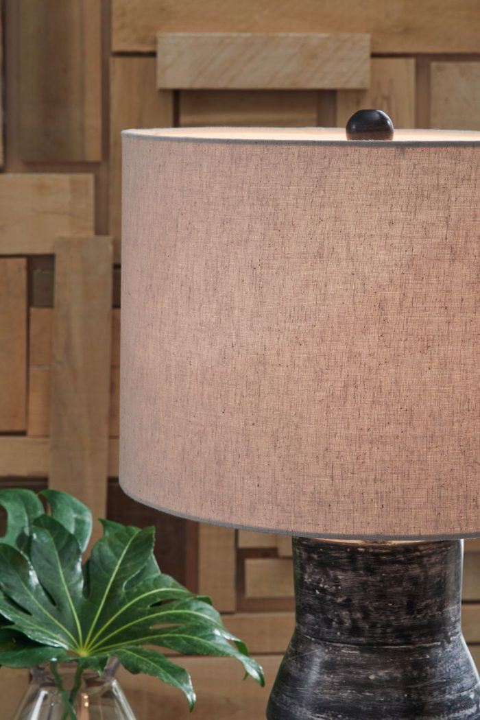 Kerbert - Distressed Black - Terracotta Table Lamp - Image 4