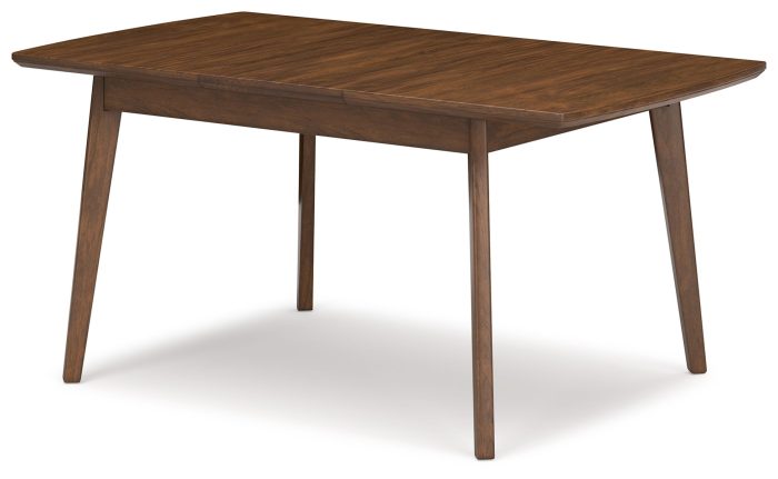 Lyncott - Brown - Rectangular Dining Room Butterfly Extension Table - Image 4