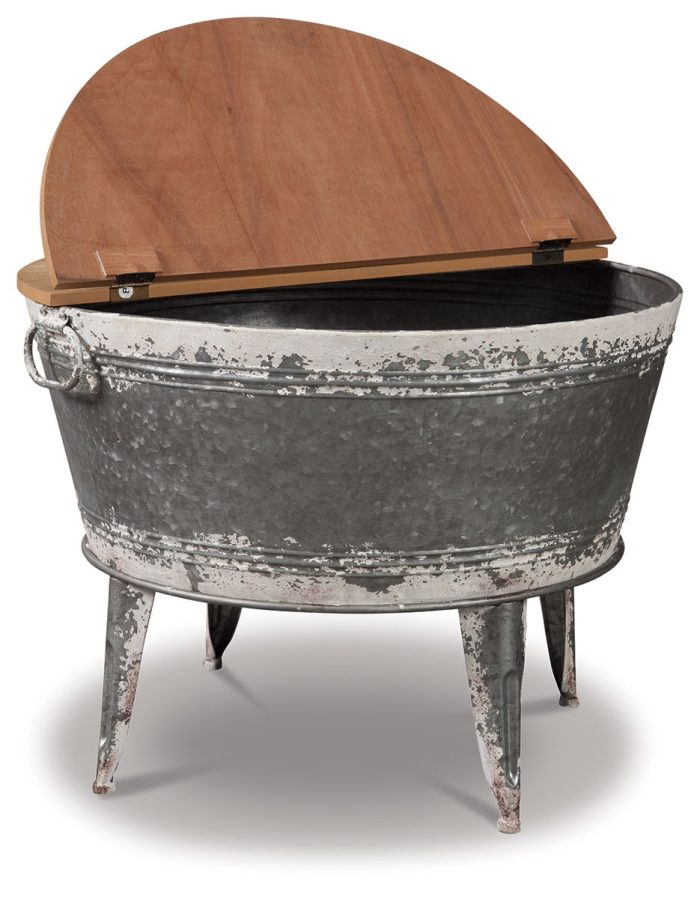Shellmond - Metallic / Brown / Beige - Accent Cocktail Table - Image 2