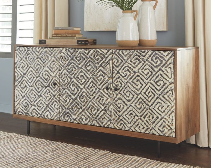 Kerrings - Brown / Black / White - Accent Cabinet - Image 2