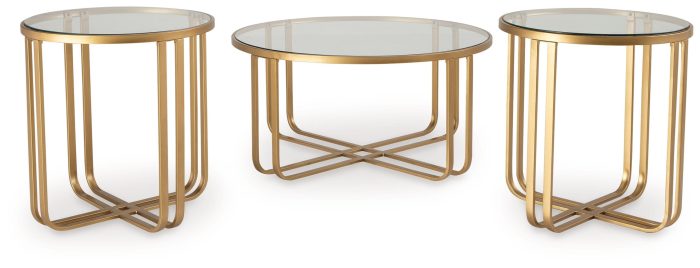 Milloton - Gold - Occasional Table Set (Set of 3) - Image 3