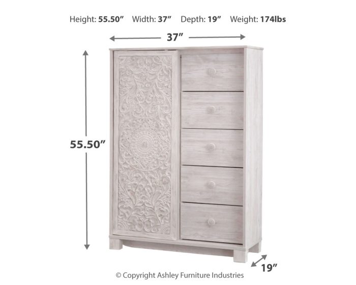 Paxberry - Whitewash - Dressing Chest - Image 3