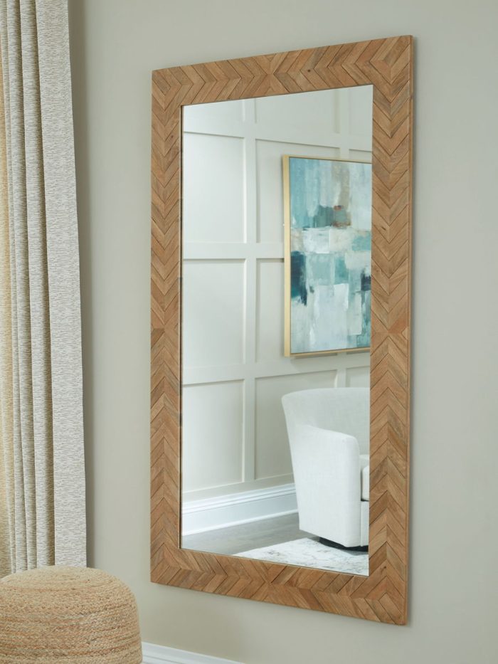 Waylane - Brown - Floor Mirror - Image 2