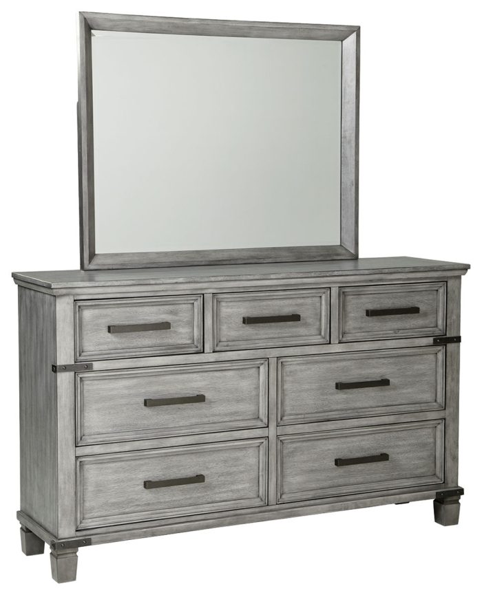 Russelyn - Gray - Dresser, Mirror - Image 2