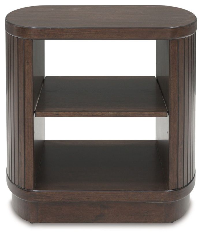 Korestone - Dark Brown - Square End Table - Image 2