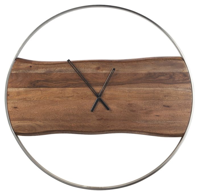 Panchali - Brown / Silver Finish - Wall Clock - Image 2