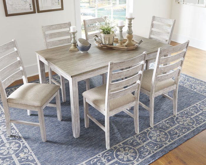 Skempton - White - Dining Room Table Set (Set of 7) - Image 4