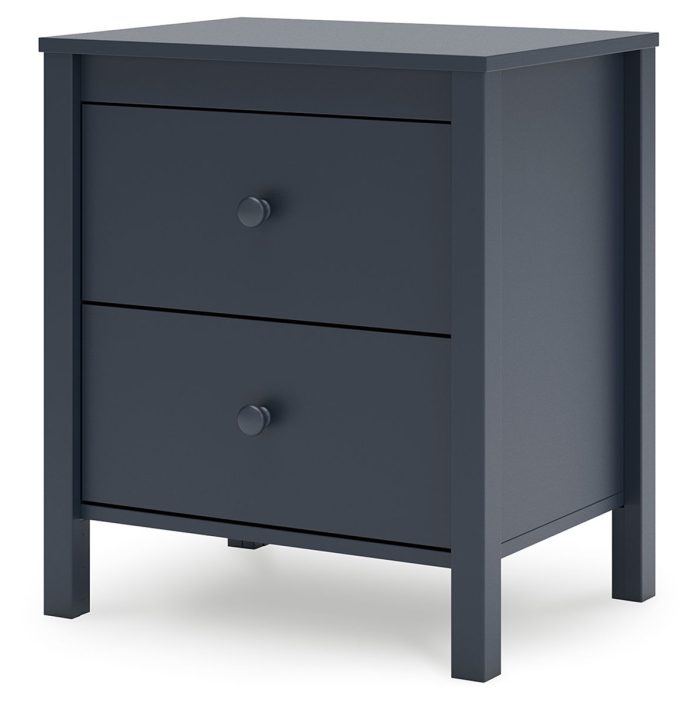 Simmenfort - Navy Blue - Two Drawer Night Stand - Image 3