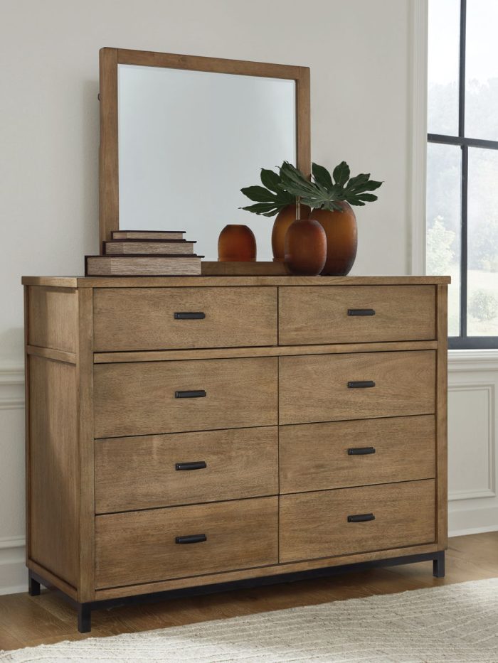 Tomtyn - Light Brown - Dresser And Mirror - Image 3