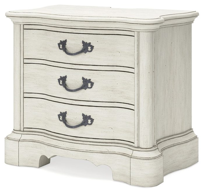 Arlendyne - Antique White - Three Drawer Night Stand - Image 2