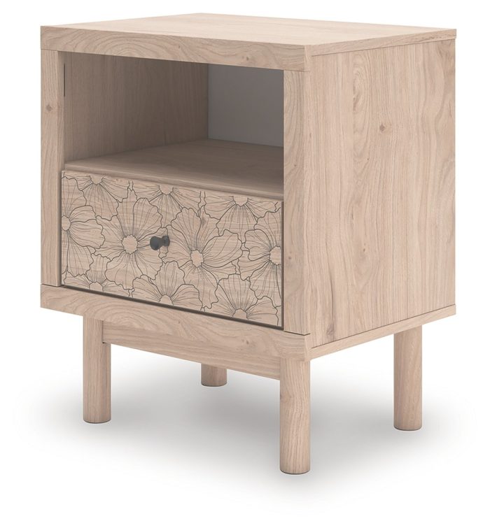 Arloster - Tan - One Drawer Night Stand - Image 2