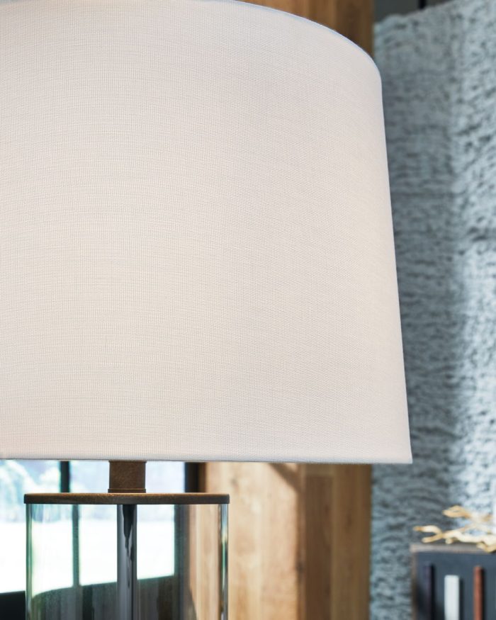 Wilmburgh - Clear / Bronze Finish - Glass Table Lamp (Set of 2) - Image 2