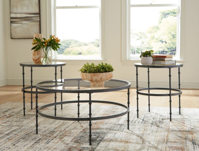 Kellyco - Gunmetal - Occasional Table Set (Set of 3) - Image 3