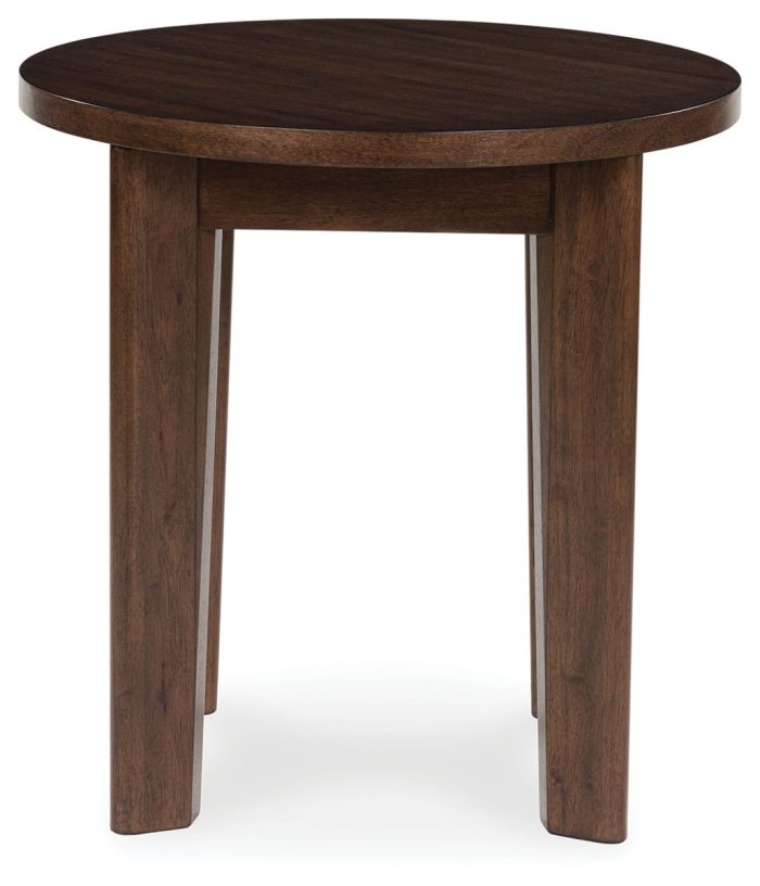 Korestone 2 - Dark Brown - Round End Table - Image 3