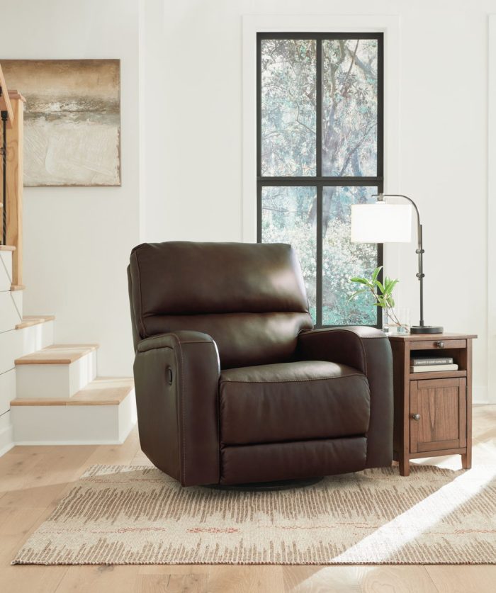 Emberla - Coffee - Swivel Glider Recliner - Image 2