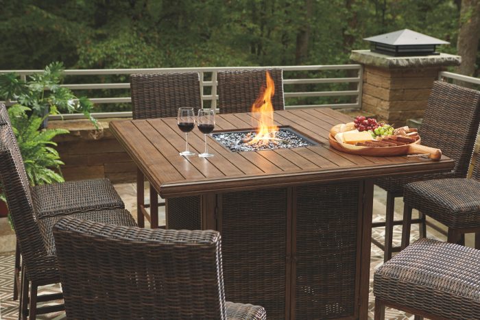 Paradise Trail - Outdoor Fire Pit Table Set - Image 3