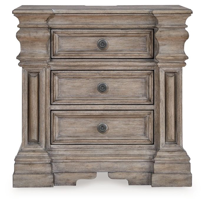 Blairhurst - Light Grayish Brown - Three Drawer Night Stand - Image 3