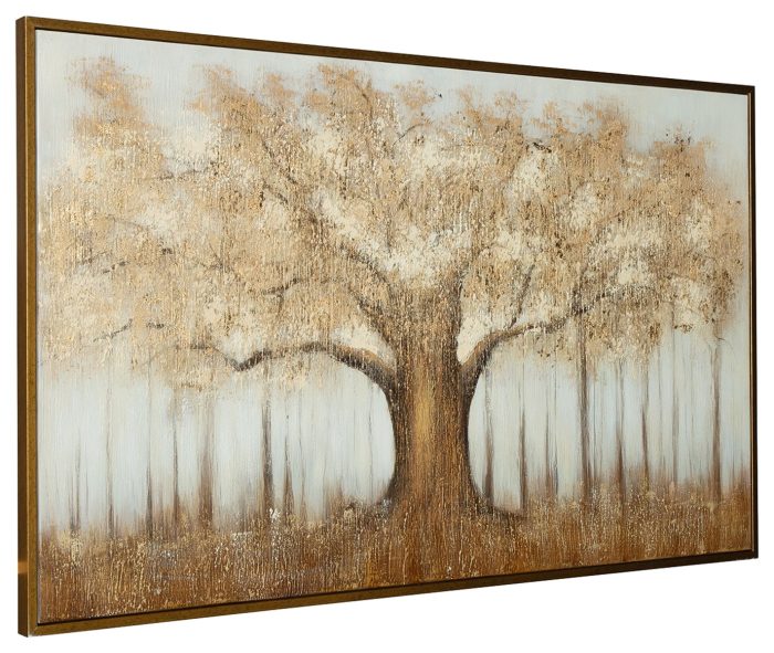 Dalewick - Brown / Gray / Gold Finish - Wall Art - Image 2