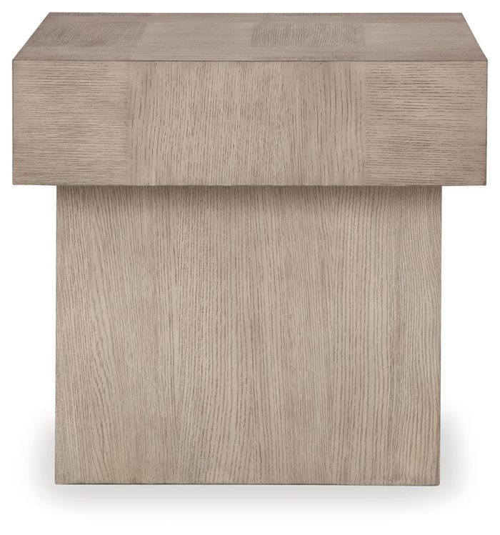 Jorlaina - Light Grayish Brown - Square End Table - Image 4