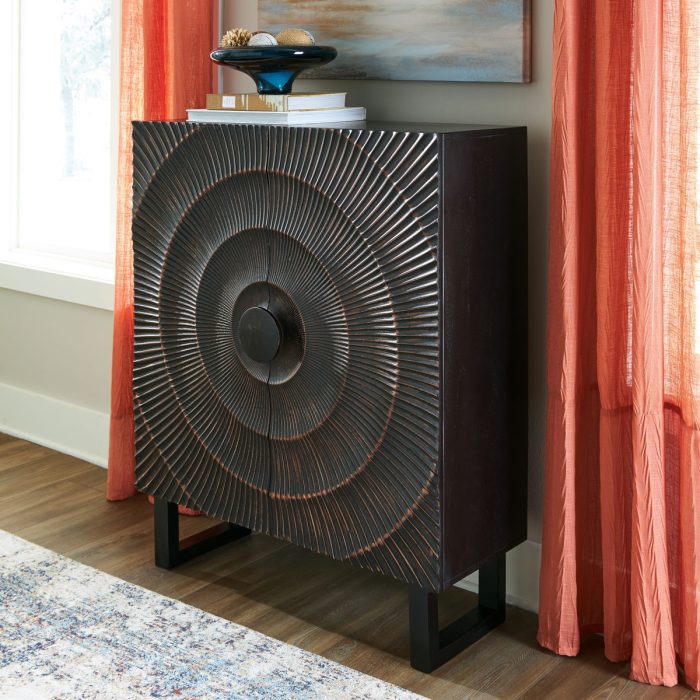 Fosterman - Distressed Black - Accent Cabinet - Image 4