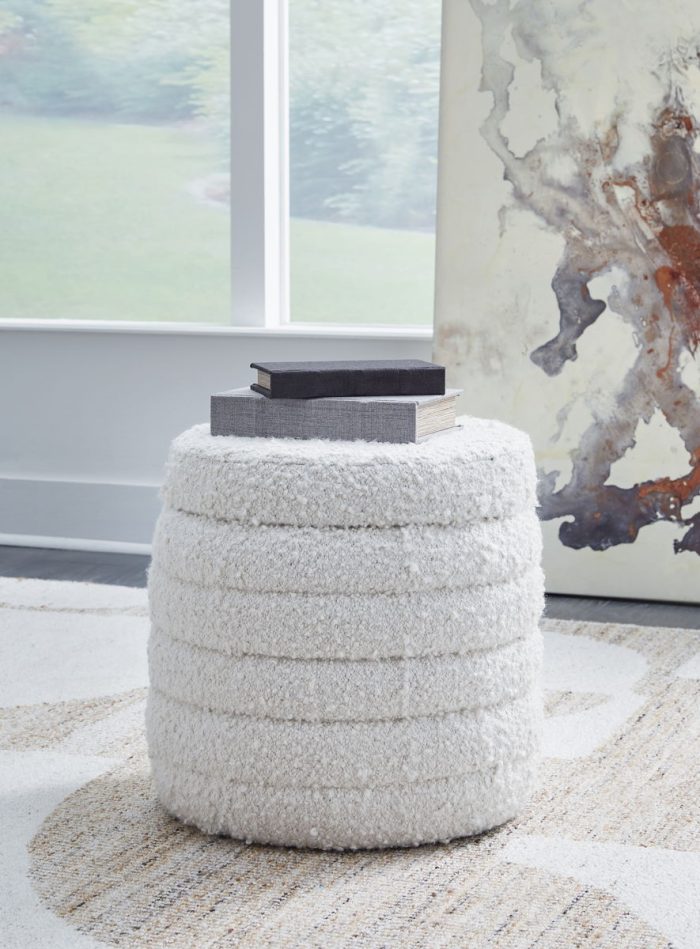 Duntler - Ivory - Storage Ottoman - Image 2