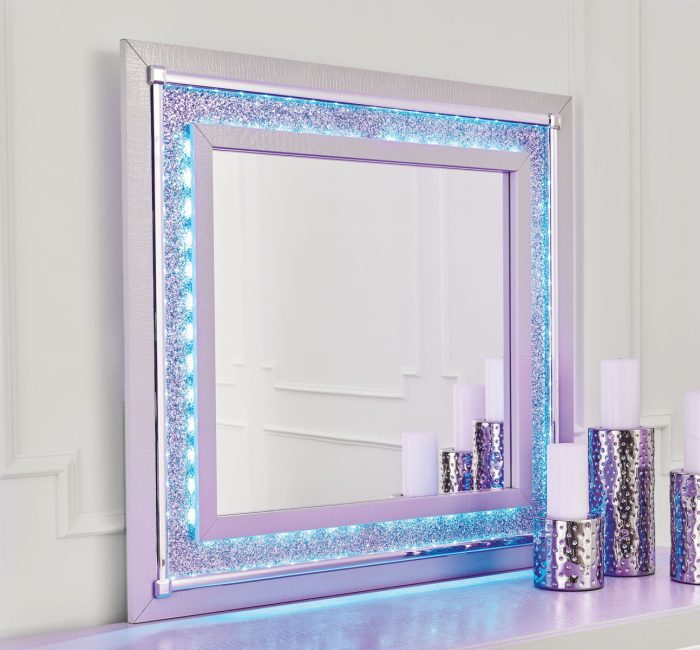Zyniden - Silver - Dresser And Mirror - Image 4