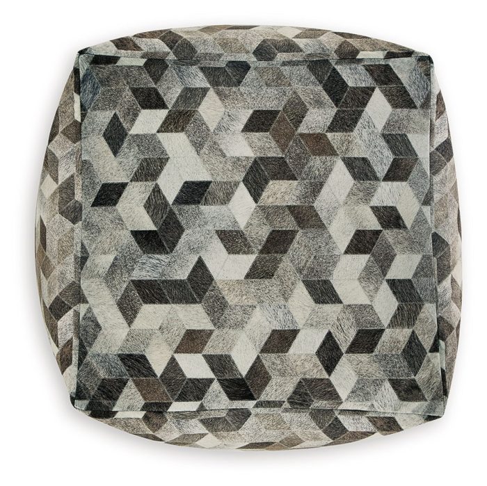 Albermarle - Gray / Brown - Pouf - Image 3