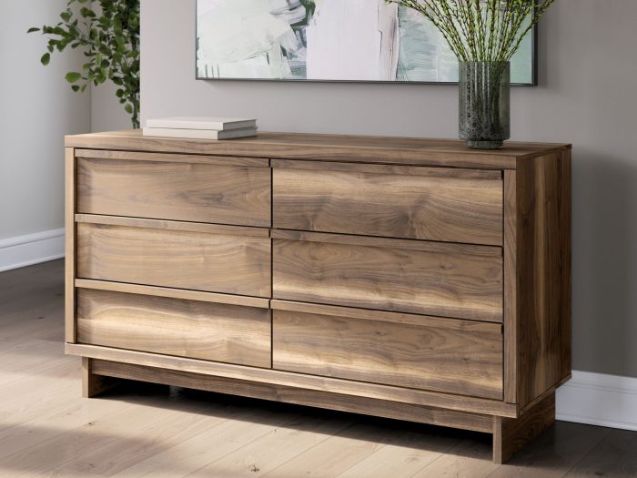 Chirason - Brown - Six Drawer Dresser - Image 4