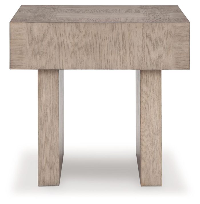 Jorlaina - Light Grayish Brown - Square End Table - Image 3