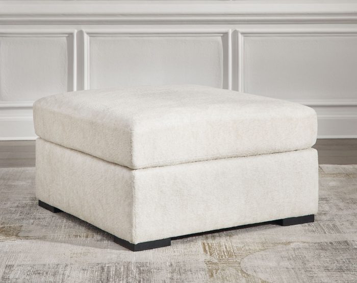 Chessington - Ivory - Oversized Accent Ottoman - Image 3