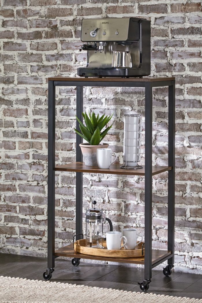 Bevinfield - Brown / Black - Bar Cart - Image 3