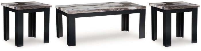 Jazmore - Dark Brown - Occasional Table Set (Set of 3)