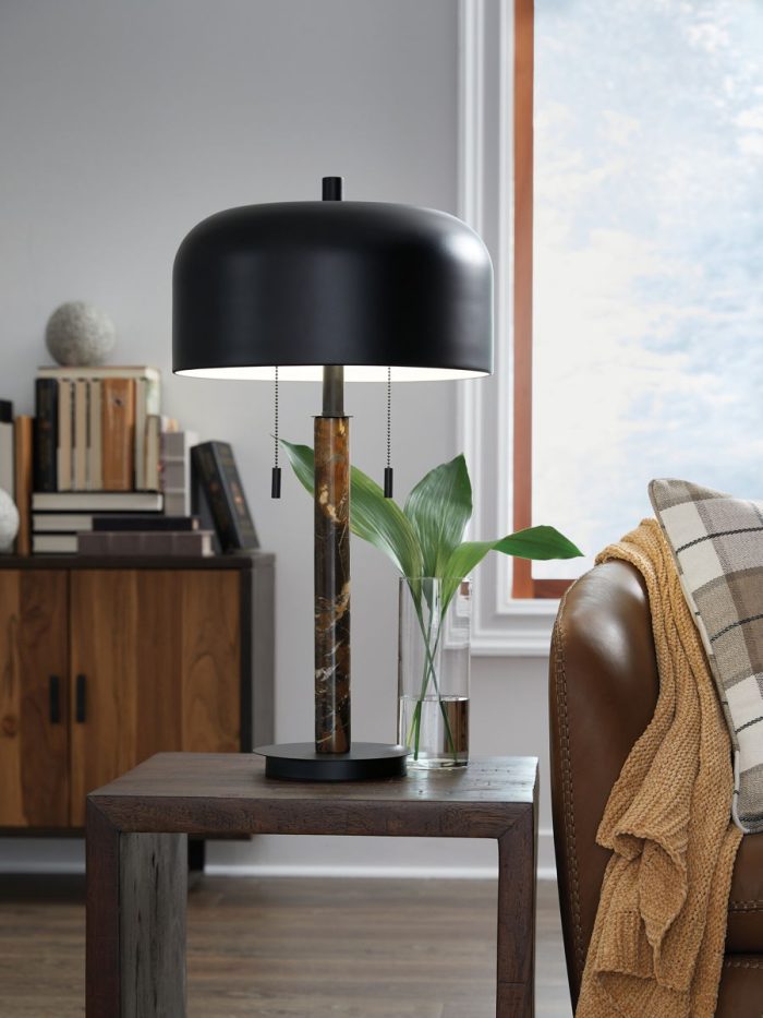 Alanbert - Brown / Black - Metal Table Lamp - Image 2