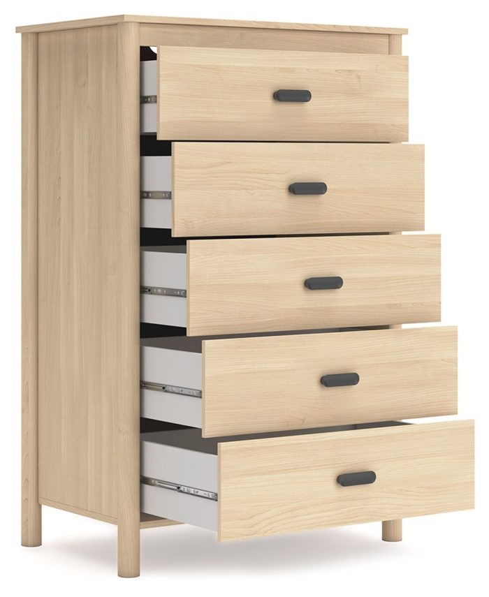 Cabinella - Tan - Five Drawer Chest - Image 4