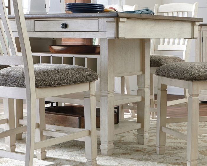 Bolanburg - Beige - Rectangular Dining Room Counter Table - Image 3
