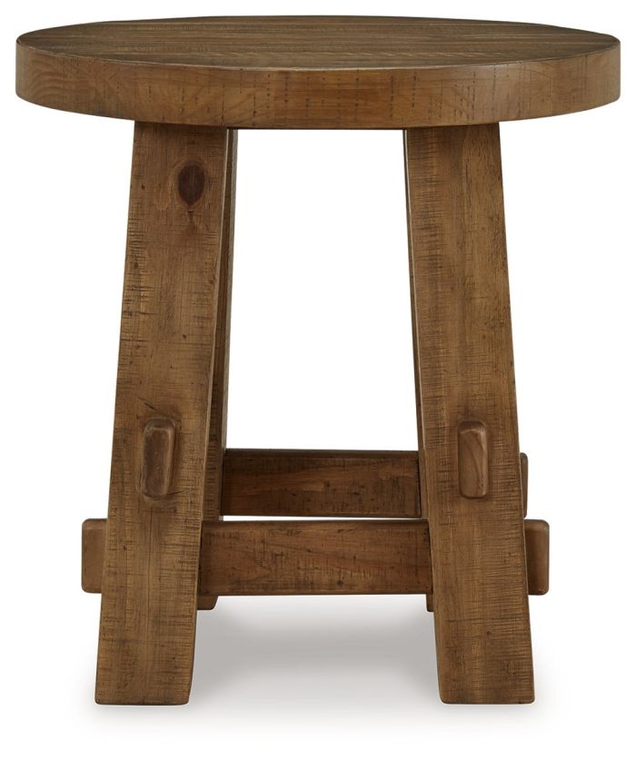 Mackifeld - Warm Brown - Round End Table - Image 2